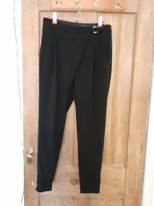 M&S Black Tapered Trousers 10 - Picture 1 of 5
