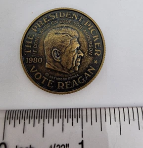 1980 President Picker Coin - Reagan Carter - Presidential Election - Picture 1 of 3