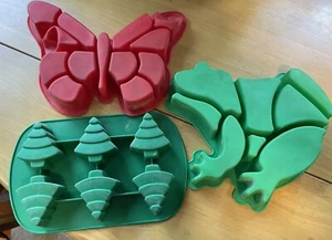 Frosch & Schmetterling Cupcake Silikon Backformen & Wilton Tree Form - Bild 1 von 9