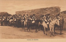 NP0375 - OLIENA NUORO - ANTICHI COSTUMI IN PARATA NON VIAGGIATA