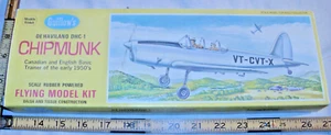 GUILLOW'S DeHAVILAND DHC-1 CHIPMUNK BALSA AIRPLANE MODEL KIT BOXED 903 - Picture 1 of 5