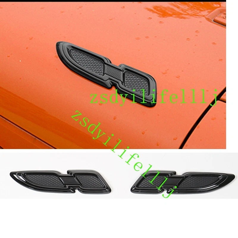 2x Para Jeep Wrangler Renegade Compass Patriot Cherokee Cubierta Delantera Decorar Borde Foto 1 de 1