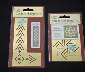 New! American Traditional Cut & Fold Templates LARGE ARROW & ARROW ROUND - Picture 1 of 6