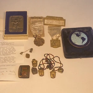 Lot alter Medaillen Bausch & Lomb Ehrenpreis Wissenschaft, Atlantic City Sport - Bild 1 von 8