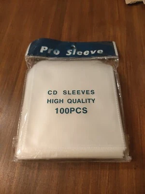 100 Bustine Per Cd e Dvd Trasparenti In Plastica Pvc + Aletta Di Chiusura - Immagine 1 di 2