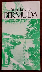 Folleto Smith's Your Key to Bermuda 1972 vintage - usado en excelente estado - 4"x7" - Info fotos mapa - Imagen 1 de 7