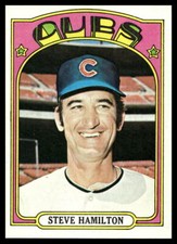 1972 Topps High# #766 Steve Hamilton Chicago Cubs NR-MINT SET BREAK!