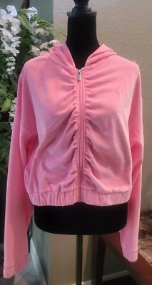 Бренд Juicy Couture, ярко-розовый цвет, размер XL, свитер с капюшоном для женщин - Изображение 1 из 4