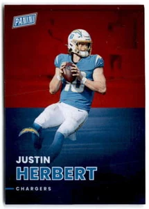 2022 Panini National Convention Silver Packs Red #5 JUSTIN HERBERT /99 Chargers - Picture 1 of 2