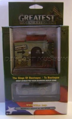 WWII WILLYS JEEP THE GREATEST GENERATION DIORAMA JOHNNY LIGHTNING DIECAST 2018 - Image 1 of 3