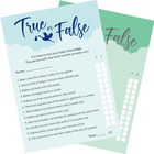 12 x Baby Shower Games True Or False 12 Pack + Answer Card - Boy / Girl / Unisex