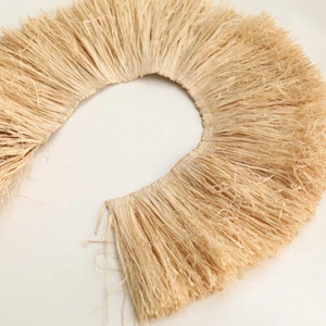 1M 15cm Wide DIY Fringe Raffia Grass Wall Hanging Decor Ethnic Tassel Background - Picture 1 of 6