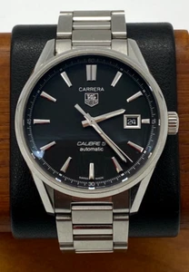 TAG Heuer WAR211A-2 Carrera Caliber 5 - 39mm Men's Automatic S Steel Watch - Picture 1 of 12