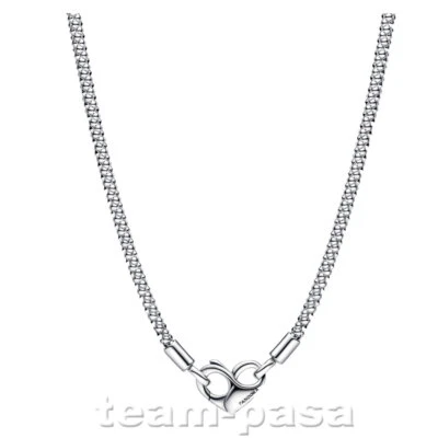 PANDORA 392451C00 PANDORA Moments Gliederhalskette mit Nieten Silber 45 cm - Bild 1 von 2