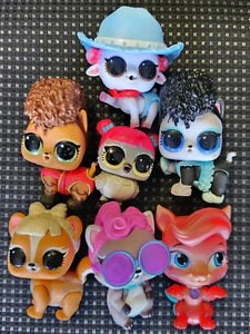LOL SURPRISE DOLLS LOT PVC Mini L.O.L. Figurines Lot Of 7 Dolls - Picture 1 of 2