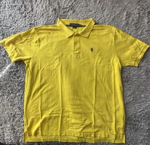 US Polo Assn Polo Shirt Men's Yellow Size XL - Picture 1 of 7