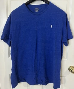 Polo Ralph Lauren Classic T-Shirt Men’s Size XXL Blue White Pony Short Sleeve - Picture 1 of 6