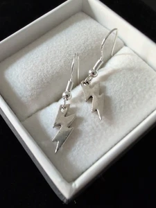 Sterling 925 Göttin Blitz Zeus Griechische Ohrringe Custom - Bild 1 von 6