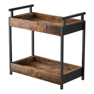 Organizzatore Stazione Caffè da Banco, Ripiano in Legno a 2 Livelli per Accesso Bar Caffè... - Foto 1 di 8