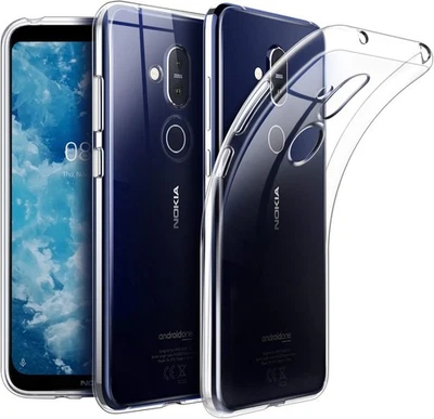 Crystal Clear Soft Flexible Silicone Gel TPU Case For Nokia 8.1 2.2 3.1 3.2 7.1 - Image 1 of 4