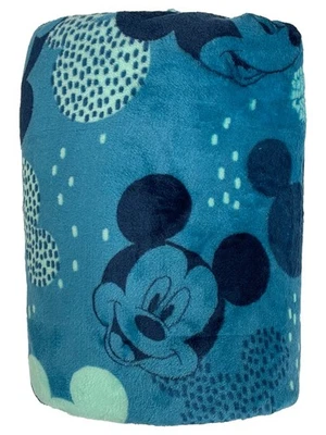 The Big One Oversized Plush Mickey Mouse Microplush Throw Blanket, 5' x 6' Blue - Image 1 of 2