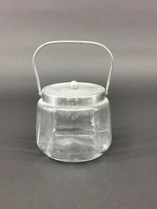 9135253 Konfekt-/Gebäckdose um 1930 silberfarbene Metallmontierung 12x16cm - Bild 1 von 2