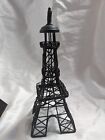 Metal Wire Eiffel Tower Art Sculpture 12" Decor,  Black