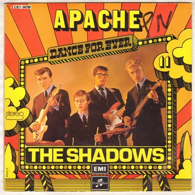 THE SHADOWS "APACHE" SP 1975 COLUMBIA 2C010-04700 - Photo 1/4