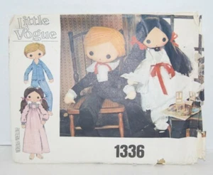 Vintage (1980?) Little Vogue Muster #1336 - 32" Stoffpuppe und Kleidung - GEBRAUCHT - Bild 1 von 2