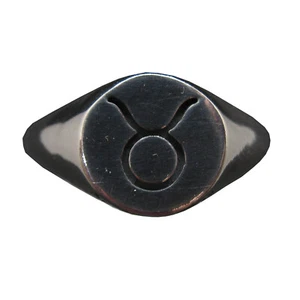 Genuine Sterling Silver Ring Zodiac Sign Taurus Hallmarked Solid 925 Handmade - Picture 1 of 12