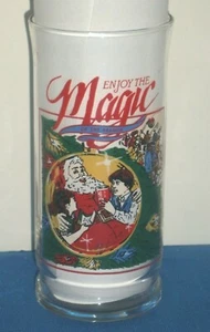 Coca Cola Disfruta de la Magia de la Temporada Navidad Vaso Bebida 6" 1989 Vintage - Imagen 1 de 2
