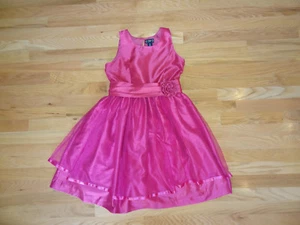 Girls Chaps by Ralph Lauren Sleeveless Party Tutu Tank Dress 14 L Fuschia Pink - Picture 1 of 5