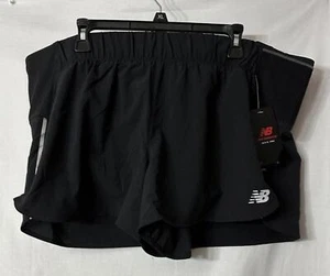 NWT New Balance Womens Black Impact Run Athletic Active Shorts Plus Size 2XL - Picture 1 of 15