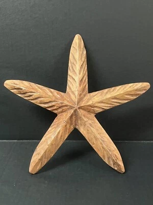 CARVED WOOD PAPER MACHE MOLD/SCULPTURE OF STARFISH #S132 - Image 1 of 4
