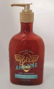 Bath Body Works Amazing Honey Sandalwood Nourishing Hand Soap w/ Honey 8oz NEW - Picture 1 of 5