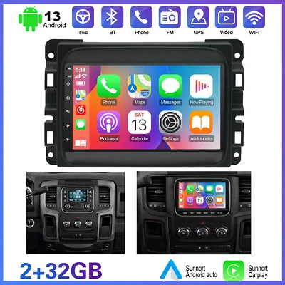 7" For Dodge Ram 1500 2500 3500 2013-2018 Android 15 Carplay Radio Stereo — 第 1/4 张图片