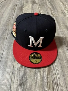 New Era 59Fifty Milwaukee Braves MLB Club Fitted Hat 1957 WS - Picture 1 of 8