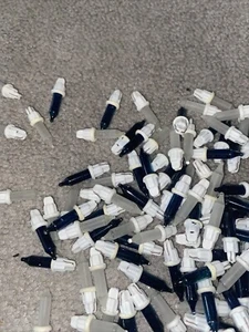 50 Frost Clear And Blue With White Base Replacement Bulbs Christmas Tree - Picture 1 of 4