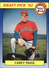1992 Front Row Draft Picks #20 Carey Paige