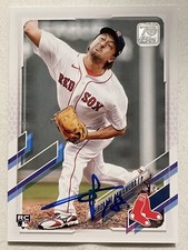 Hirokazu Sawamura 2021 Topps Rookie Signed card Boston Red Sox Japan