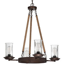 Jeremiah by Craftmade Thornton 4 Light Chandelier in Aged Bronze 36124-abz
