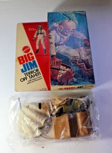 BIG JIM MATTEL 7365 " TERROR OFF TAHITI ` RARE SEALED SET IN OPENED BOX - Picture 1 of 7