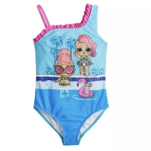 L.O.L. Doll Girls Swimsuit Size 6 x One Piece UPF 50 - Picture 1 of 2