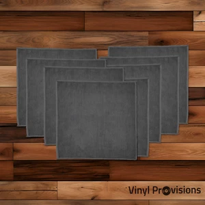 Microfiber Vinyl Record Cleaning (12" x 12") Gray Towels - 8 Pack - Picture 1 of 8