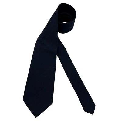 Corbata CORNELIANI Azul Marino Rayas Lana LUJO ITALIA  Foto 1 de 4