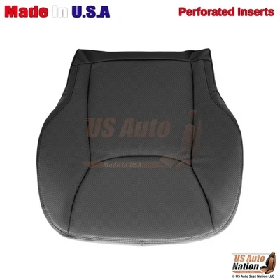 Cubierta de asiento inferior de conductor Perf de cuero sintético carbón 2000-2006 para Mercedes-Benz S Foto 1 de 4