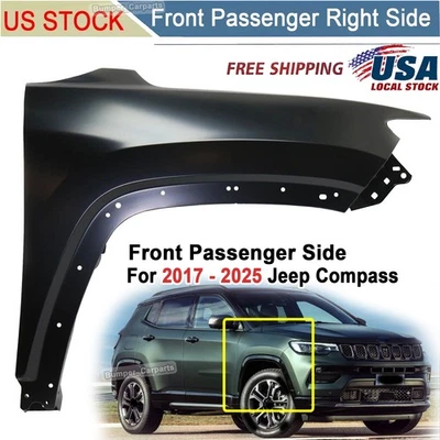 For 2017-2025 Jeep Compass Fender - Right (Passenger) - 2023 2022 2021 2020 2019 — 第 1/4 张图片