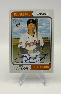 Bo Naylor 2023 Topps Heritage RC Auto Blue Ink #ROA-BNA Rookie - Picture 1 of 2