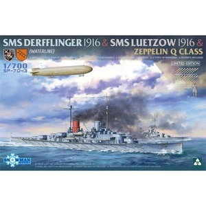 Maquette Bateau Sms Derfflinger 1916 & Sms Luetzow Zeppelin Q Class (lim - Bild 1 von 8
