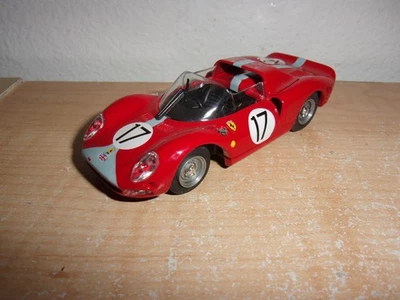 Caja Modelo 1965 Ferrari 365 P2 LeMans Coche de Carreras Rojo #17 1:43 LEER Foto 1 de 4